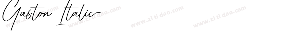 Gaston Italic字体转换